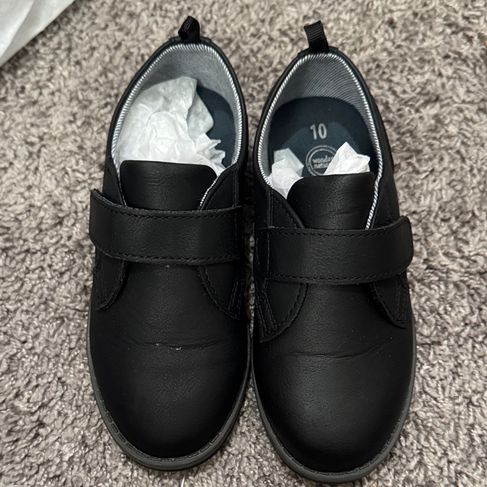 Wonder Nation Black Dress Shoes for Kids